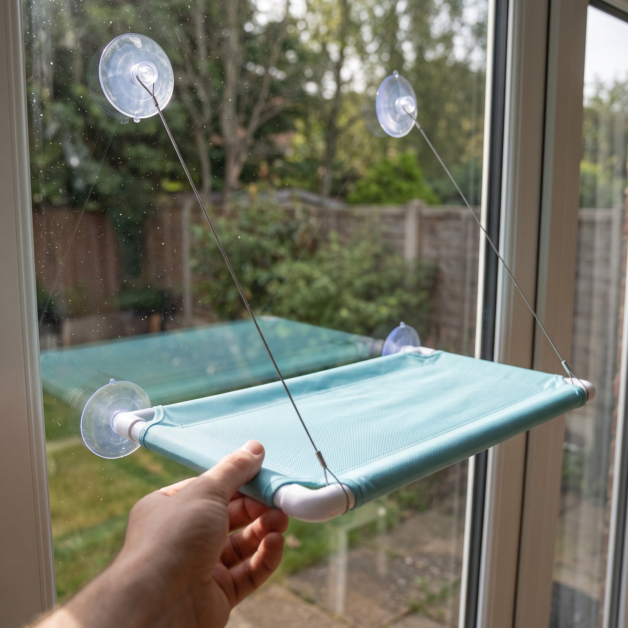 Owner Checking A Light Cyan Platform Edge