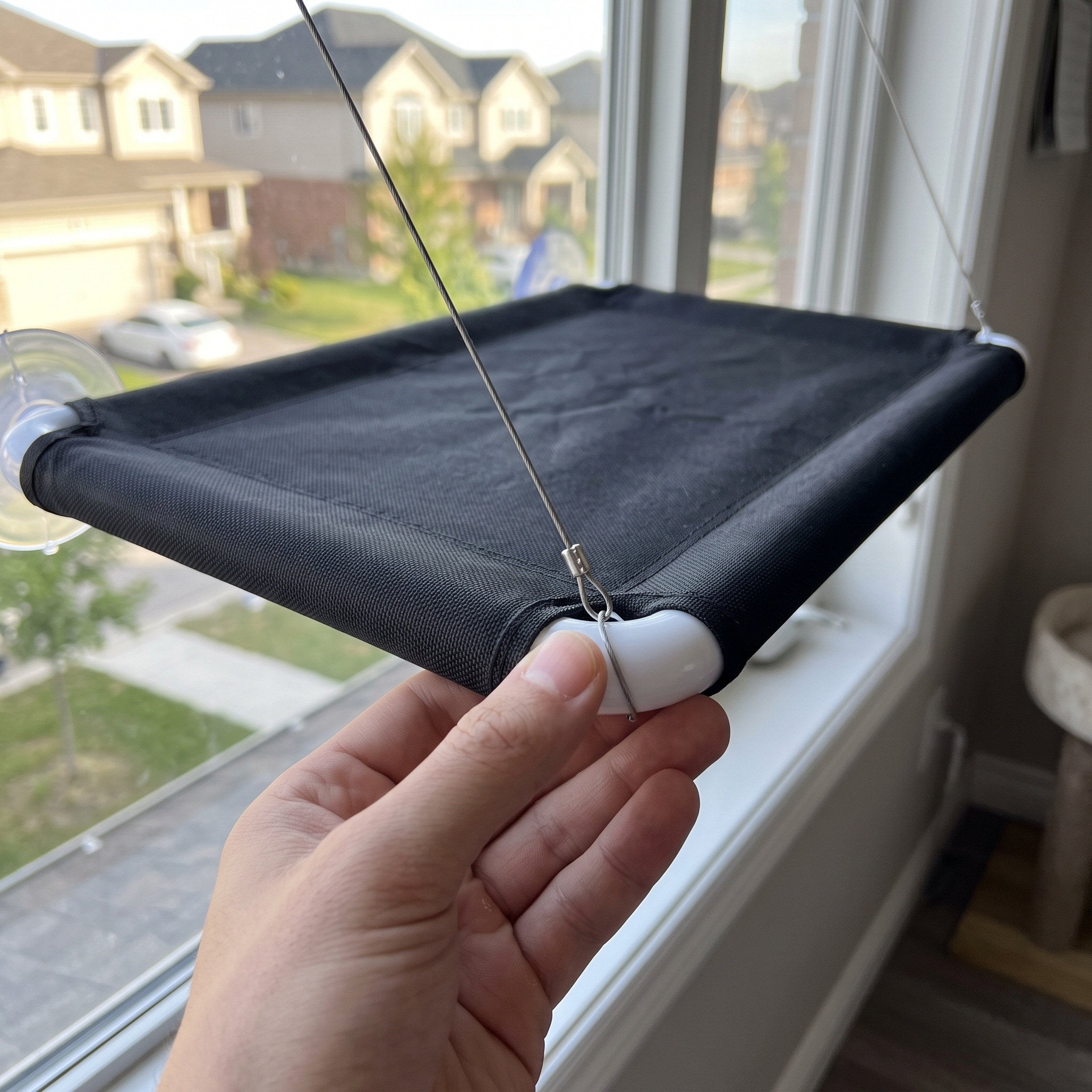 Owner Checking A Black Perch Wire Connection